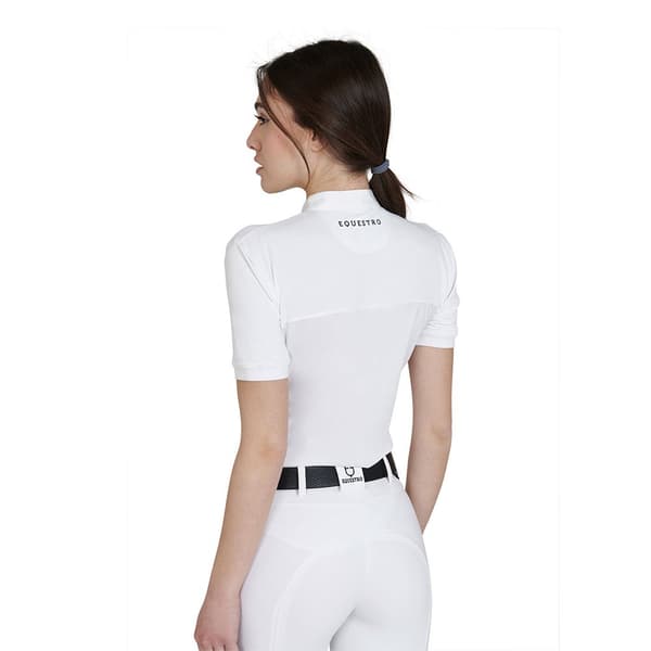 Equestro 1/2 Mesh Kortärmad Polotröja  L