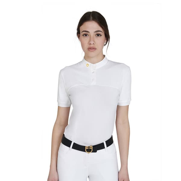 Equestro 1/2 Mesh Kortärmad Polotröja L