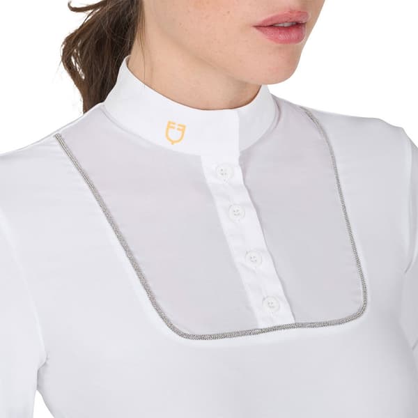 Equestro Buttons Jersey Pikétröja Med Lång ärm L