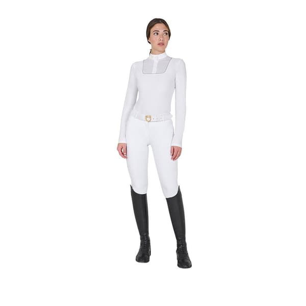 Equestro Buttons Jersey Pikétröja Med Lång ärm L