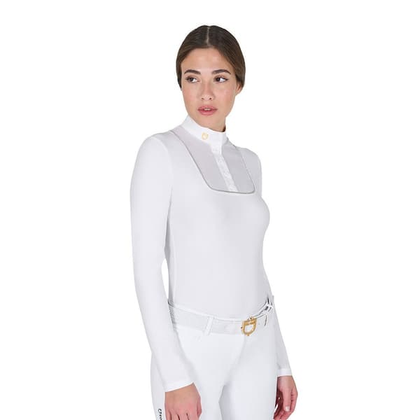 Equestro Buttons Jersey Pikétröja Med Lång ärm L