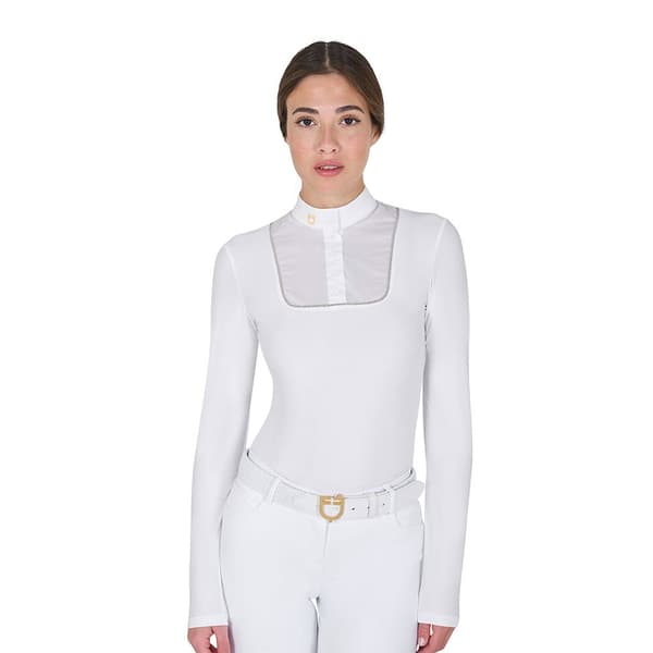Equestro Buttons Jersey Pikétröja Med Lång ärm L
