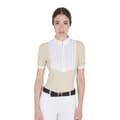 Miniatyrbild 1 av 9: Equestro Fit Pleated Cotton Kortärmad Polotröja  S