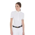 Miniatyrbillede 3 af 7: Equestro Fit Pleated Cotton Kortærmet Polo  M