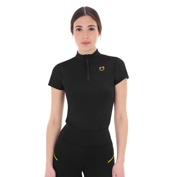 Equestro Micro Mesh Kortärmad Polotröja  XL