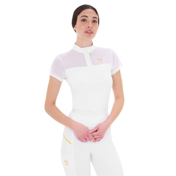 Equestro Micro Mesh Kortärmad Polotröja S