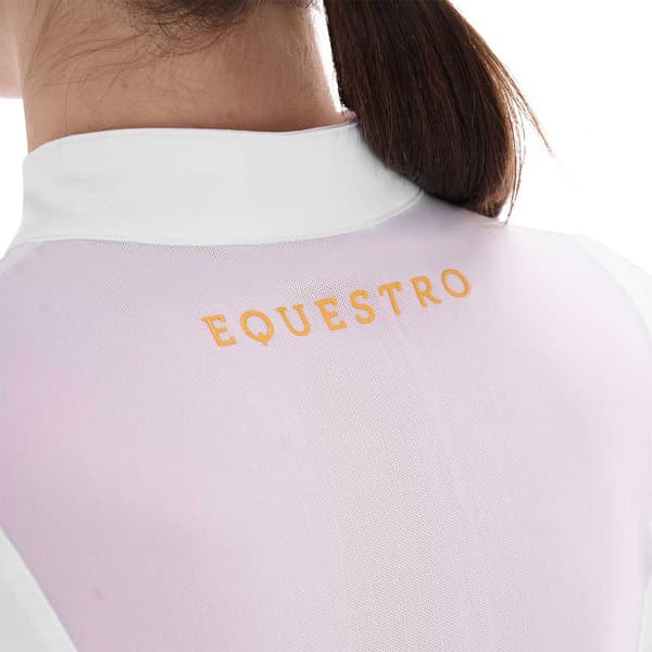 Equestro Micro Mesh Kortärmad Polotröja  S