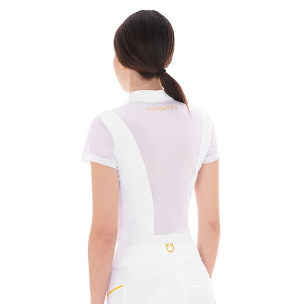 Equestro Micro Mesh Kortärmad Polotröja S