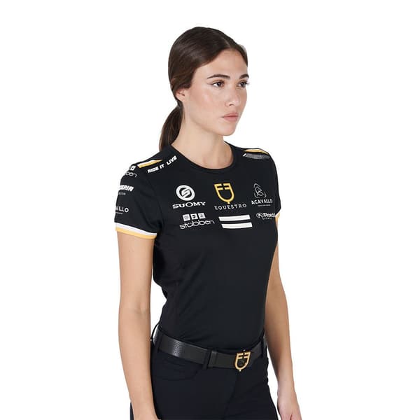 Equestro Multilogo T-shirt Med Korta ärmar  M