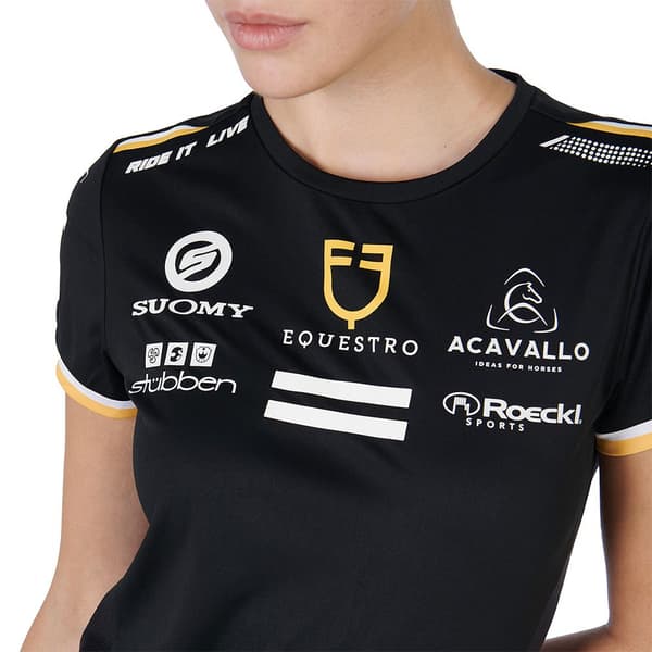 Equestro Multilogo T-shirt Med Korta ärmar  M