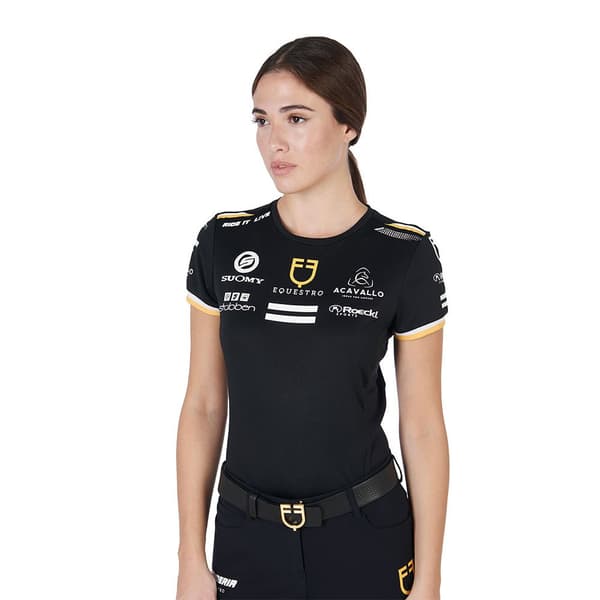 Equestro Multilogo T-shirt Med Korta ärmar  M