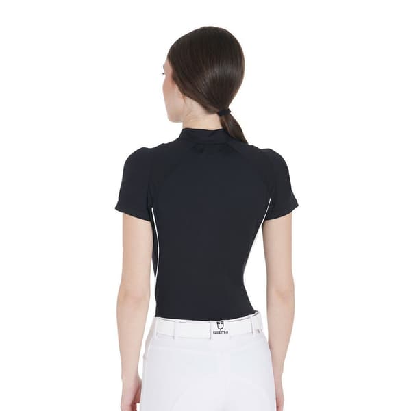 Equestro Technical Zip Kortärmad Polotröja XL