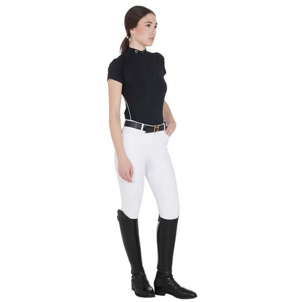 Equestro Technical Zip Kortærmet Polo S