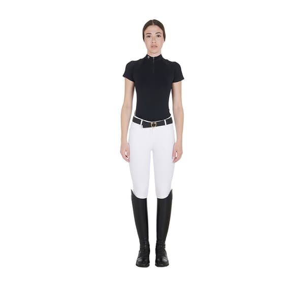 Equestro Technical Zip Kortærmet Polo S