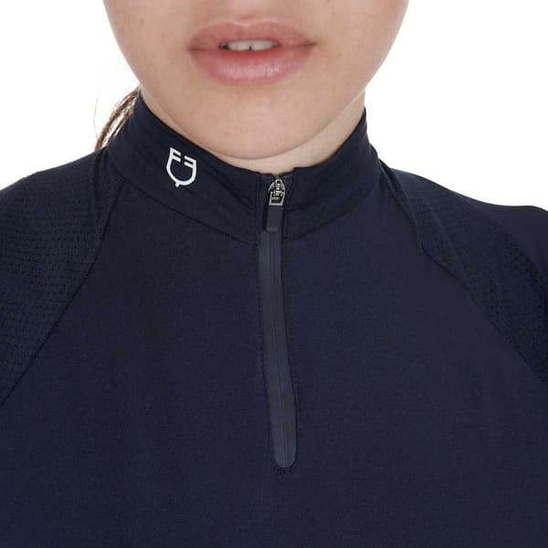 Equestro Technical Zip Kortærmet Polo  S
