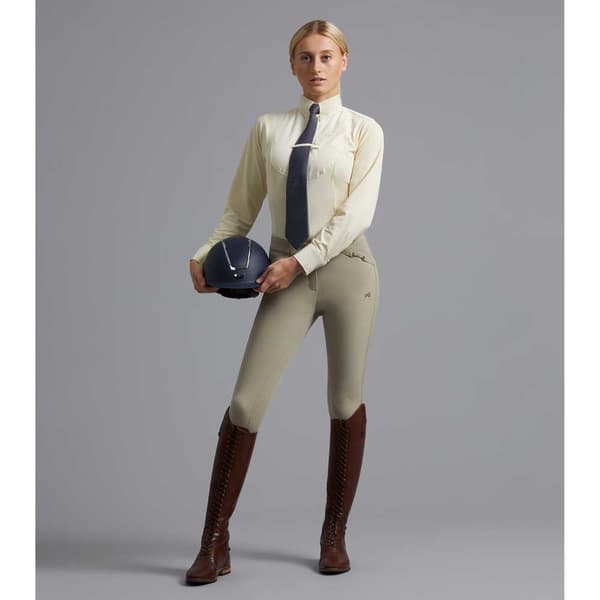 Premier Equine Tessa Show Skjorta Med Långa ärmar Beige 50