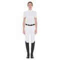 Miniatyrbillede 5 af 7: Equestro Fit Pleated Cotton Kortærmet Polo Hvid XL