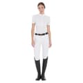 Miniatyrbillede 6 af 7: Equestro Fit Pleated Cotton Kortærmet Polo Hvid XL