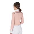 Miniatyrbillede 2 af 6: Equestro Mesh Insert Polo Med Lange ærmer Rosa S