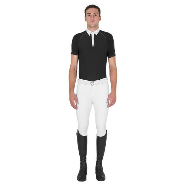 Equestro Buttons Kortärmad Polotröja Svart M