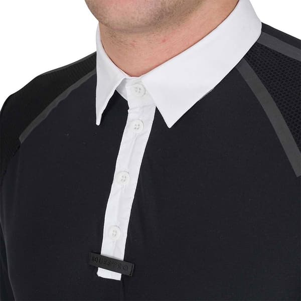 Equestro Buttons Kortärmad Polotröja Svart XS