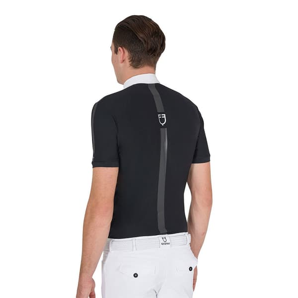Equestro Buttons Kortärmad Polotröja Svart XS