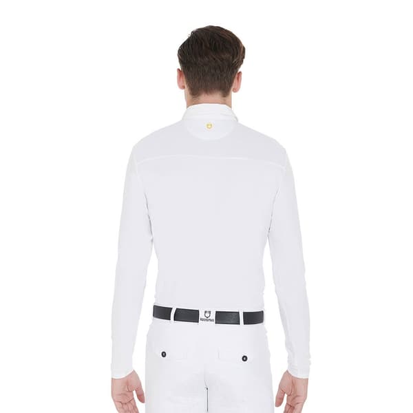 Equestro Jersey Buttons Pikétröja Med Lång ärm Vit XS