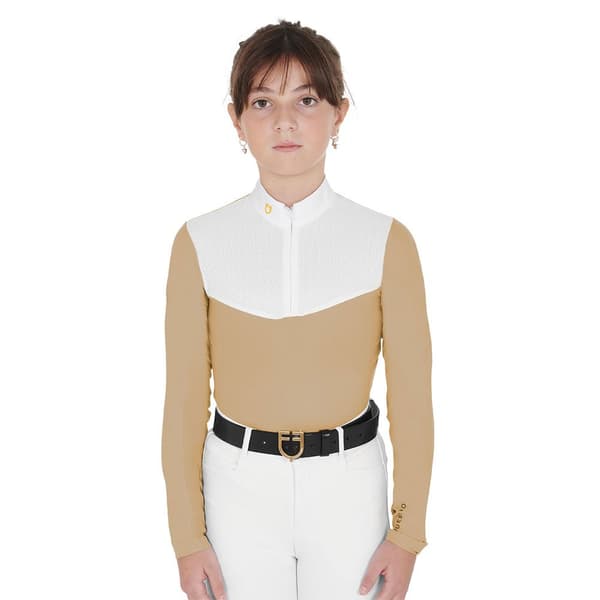 Equestro Mesh T-shirt Med Lång ärm  14 Years