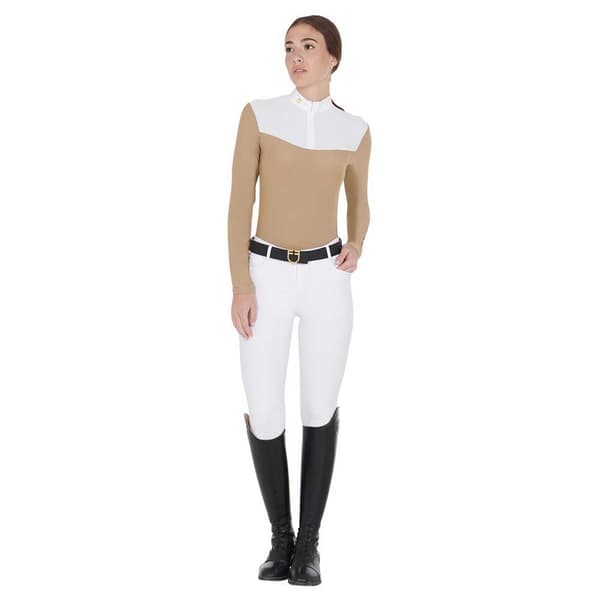 Equestro Mesh Pikétröja Med Lång ärm  L
