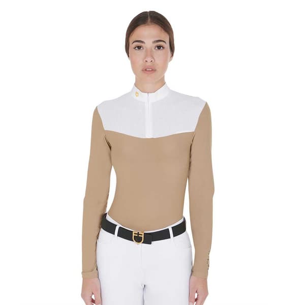 Equestro Mesh Pikétröja Med Lång ärm  L