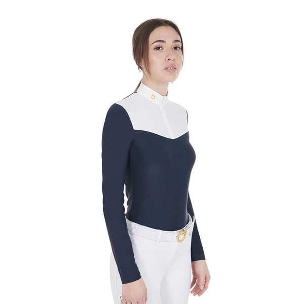 Equestro Mesh Pikétröja Med Lång ärm M