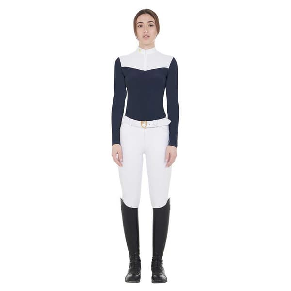 Equestro Mesh Pikétröja Med Lång ärm M