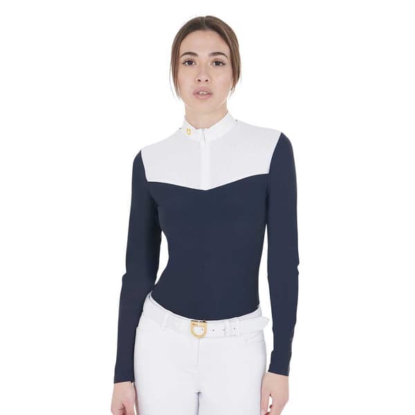 Equestro Mesh Pikétröja Med Lång ärm M