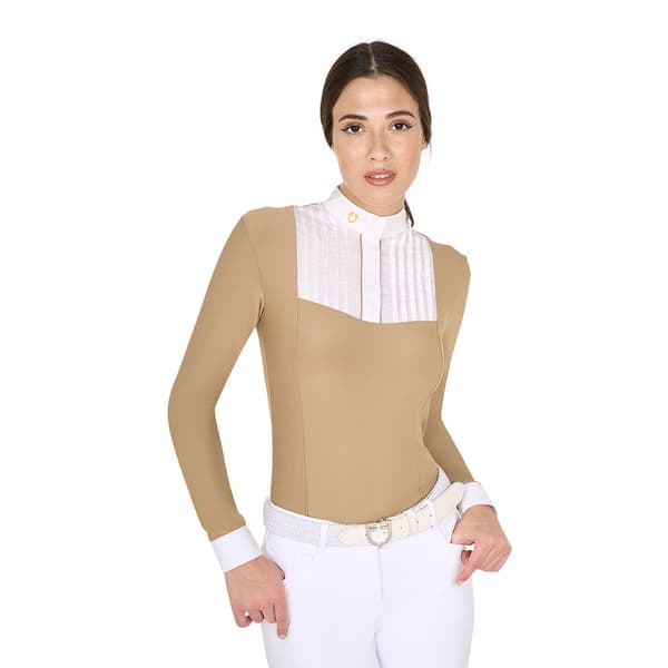 Equestro Cotton Pikétröja Med Lång ärm  M