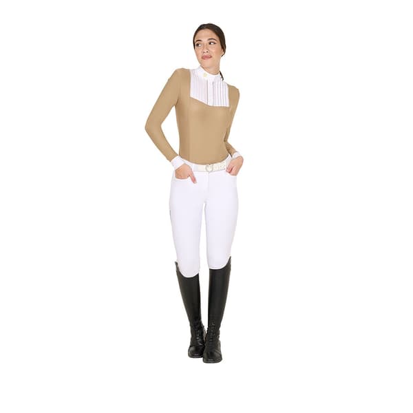Equestro Cotton Pikétröja Med Lång ärm  XS