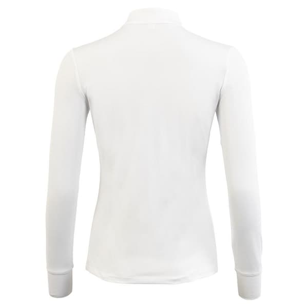Br Maglie Kvinnors Långärmad T-shirt Vit M