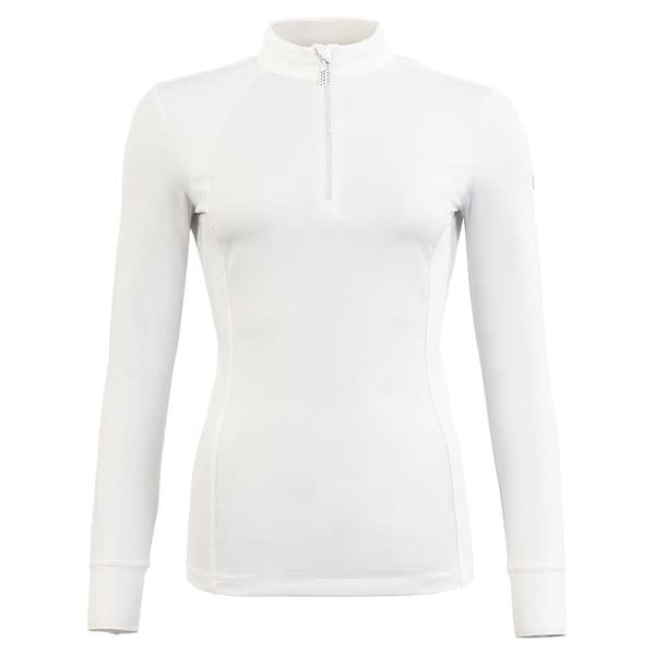 Br Maglie Kvinnors Långärmad T-shirt Vit M