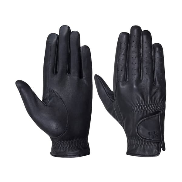 Hy5 Voksne ridende handsker i læder Black XL