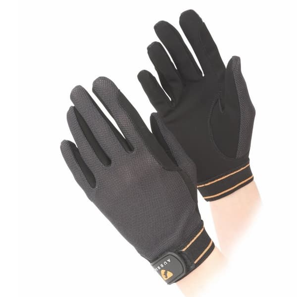Aubrion Unisex ridebhandsker i mesh til voksne