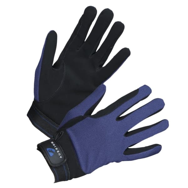 Aubrion Childrens/Kids Mesh Riding Gloves Navy M