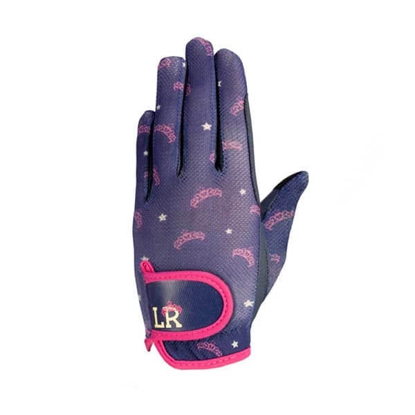 Little Rider Childrens/Kids Sabina Mesh Riding Gloves Navy/Pink L
