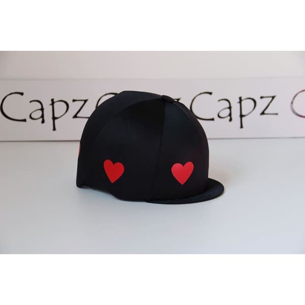 Capz Heartz Motif Lycra Cap Cover