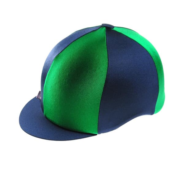 Capz To-farvet lycra hættebetræk Navy/Emerald One Size