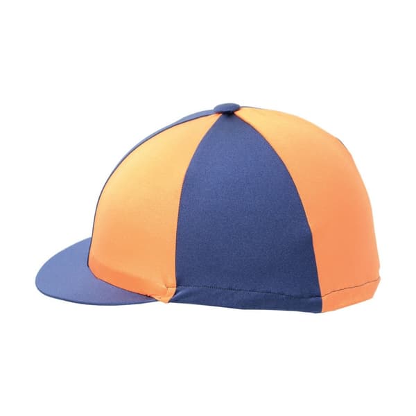 Hy Two Tone Lycra Hat Silk Navy/Orange One Size