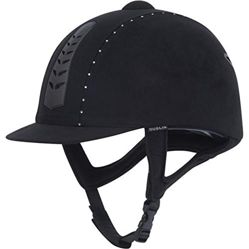 Dublin Adults Silver Pro Diamante Riding Hat