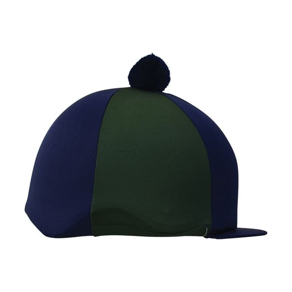 Hy Two Tone Lycra Hat Silk With Bobble