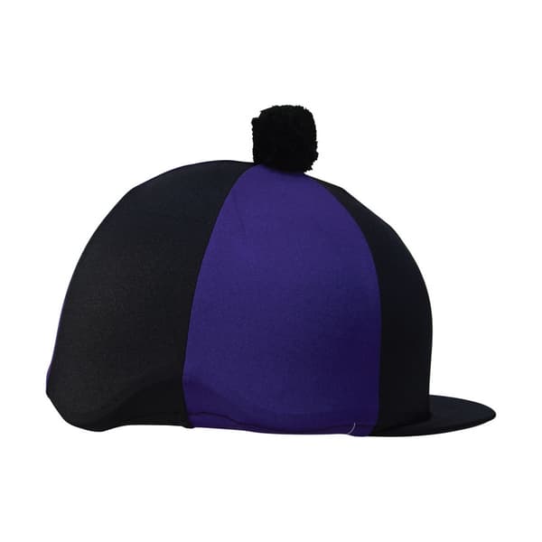 Hy Two Tone Lycra Hat Silk With Bobble