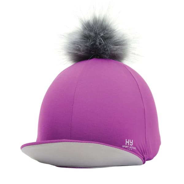 Hy Sport Active Pom Pom Hat Cover Amethyst Purple One Size