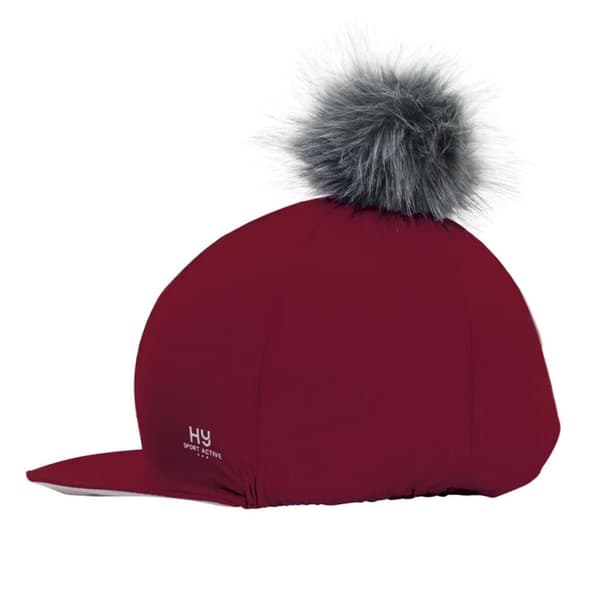 Hy Sport Active Pom Pom Hat Silk Vivid Merlot One Size