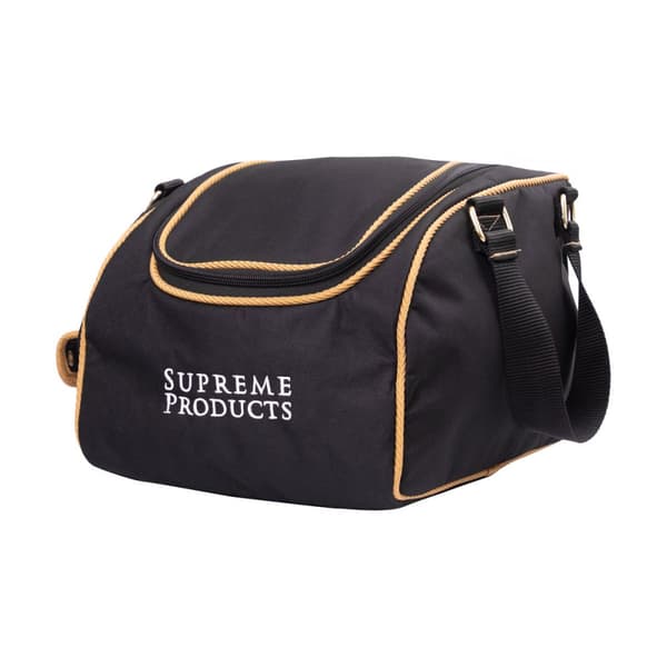 Supreme Products Pro Groom Leather Handled Hat Bag Black/Gold One Size